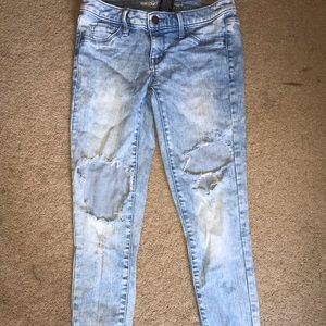 mid rise skinny jeans